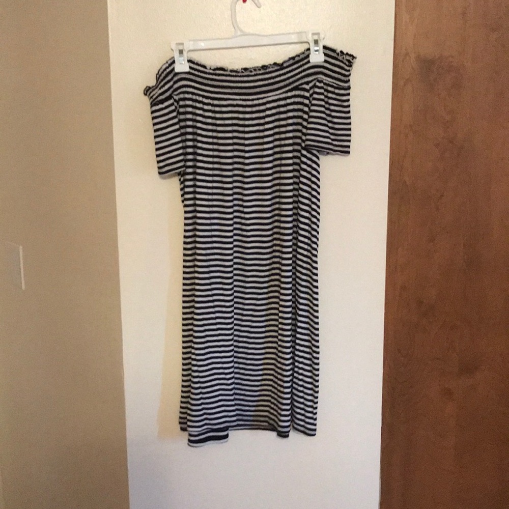 Off the shoulder swing dress